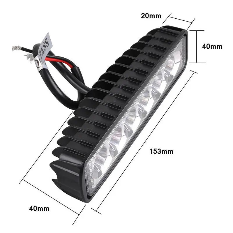 Auxtings 1-10PCS LED Work Light 18W 42W 48W Spot 12V 24V For Motorcycle Truck Boat Tractor Trailer Offroad Led Working Light